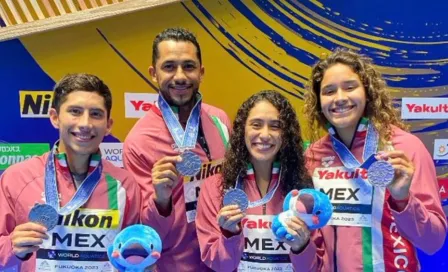 México consigue la medalla de plata en saltos mixtos por equipos en el Mundial de Natación