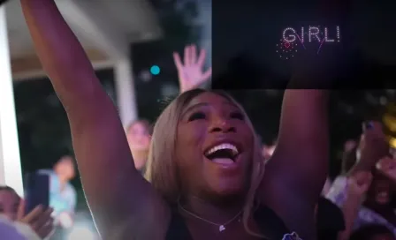 Serena Williams revela el género de su hija en una fiesta con drones 