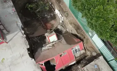 ¡Se lo tragó la tierra! Gimnasio de box cae a socavón en deportivo de la Gustavo A. Madero