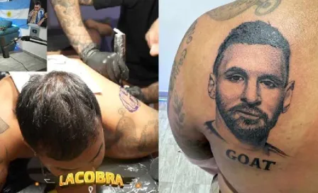 Mike Máquina del Mal, streamer mexicano, se tatuó a Messi pese a ser fan de CR7