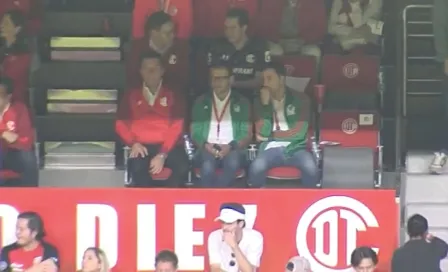 Jaime Lozano visitó el Nemesio Díez para ver el juego entre Toluca y Chivas