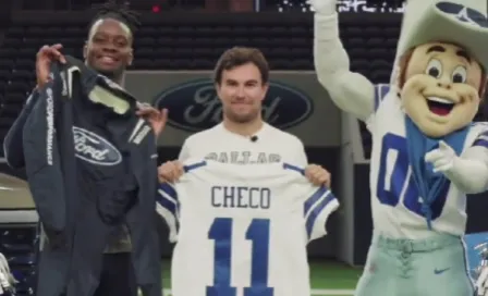 ¡Invitado especial! 'Checo' Pérez acude al entrenamiento de los Dallas Cowboys 