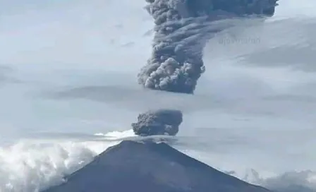 VIDEO muestra intensa actividad este 23 de octubre en el Volcán Popocatépetl 