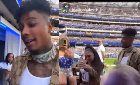 Blueface se olvida del partido y convierte la zona VIP del SoFi Stadium en un 'streaptease'