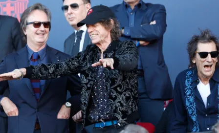 Mick Jagger, cantante de los Rolling Stones, presente en el Barcelona vs Real Madrid