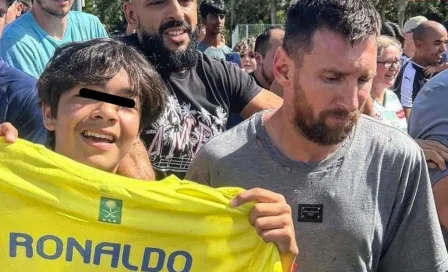 Niño 'se burla' de Messi en su cara y le recuerda a Cristiano Ronaldo