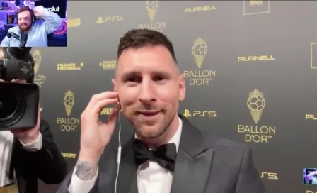 Messi se 'enganchó' con Ibai en la gala del Balón de Oro: 'No te vuelvo a contestar más'