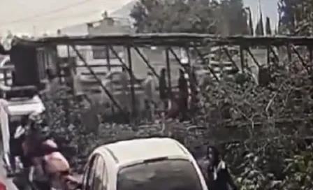 Revelan video de cómo cayó el Puente de Neza, Estado de México 