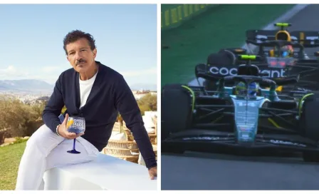 Antonio Banderas elogia la batalla de Alonso contra 'Checo' Pérez en el GP de Brasil 