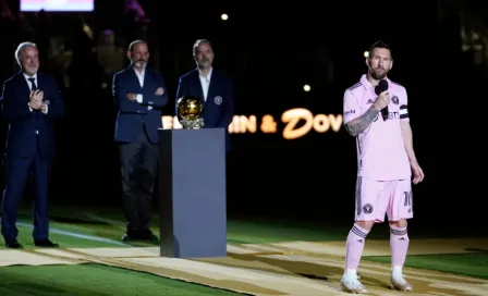 Lionel Messi promete un 2024 mejor para el Inter Miami en su homenaje por su Balón de Oro