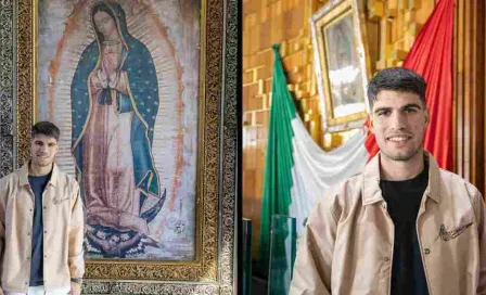 Carlos Alcaraz visitó la Basílica de Guadalupe previo al TennisFest