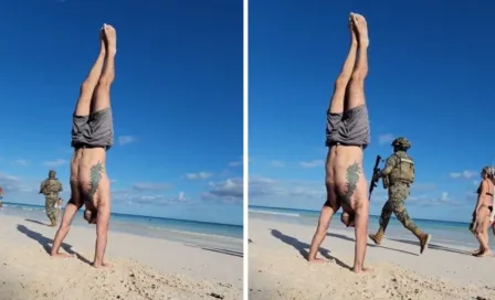 Persecución policiaca queda grabada en vivo durante clase de yoga en Tulum