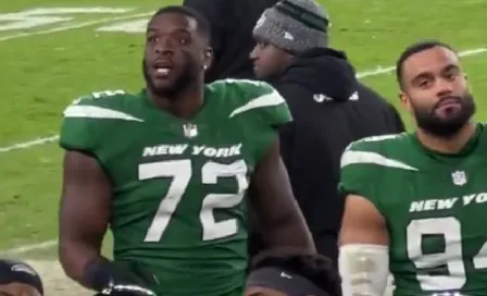 Micheal Clemons, jugador de los Jets, grita ofensa a los fanáticos de los Browns