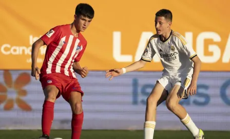 Derbi entre Real Madrid y Atleti Sub 12 se calienta con manotazos antes del partido