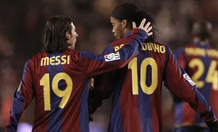 ¡Momento nostálgico! Messi manda mensaje a Ronaldinho y recuerda momentos en Barcelona