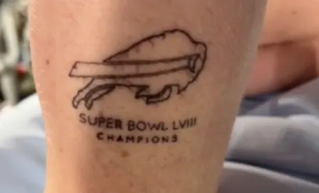 Aficionado de los Bills se tatuó el campeonato antes de la eliminación ante los Chiefs