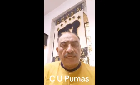 ¡Invitado especial! Don Beto, de la porra 'CEU, CEU PUMAS', asistió al juego vs Necaxa