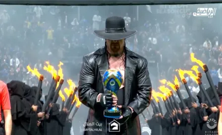 ¡Épico crossover! CR7, emocionado por 'coincidir' con The Undertaker previo a juego del Al-Nassr