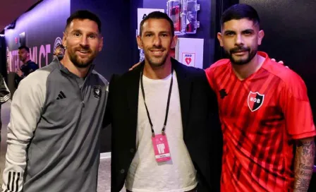 ¡Reencuentro argentino! Lionel Messi se reunió con Maxi y Baena previo al partido ante Newell's