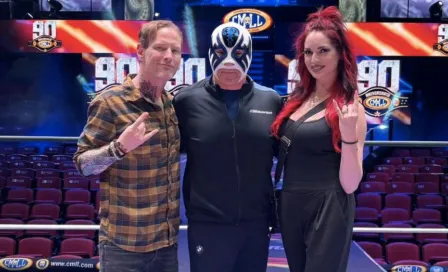 CMLL presumió en redes sociales la visita de Corey Taylor, vocalista de Slipknot