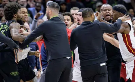 ¡Se armó la bronca! Cuatro jugadores expulsados por pelea en la victoria de Heat sobre Pelicans