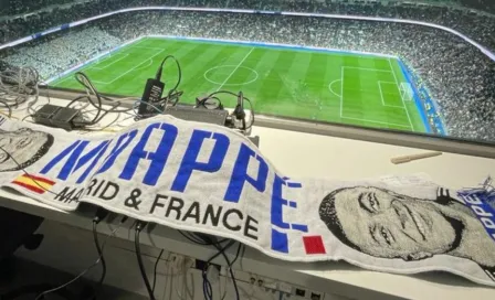 ¡Llegó al Bernabéu! Venden bufandas de Kylian Mbappé con los colores del Real Madrid