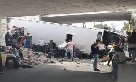 Reportan fuerte accidente en la autopista México-Pirámides