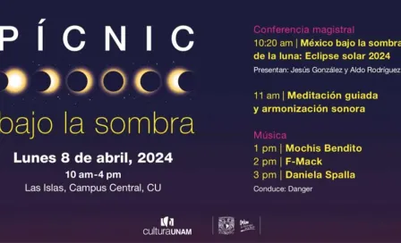 Disfruta del próximo eclipse de sol en la UNAM; habrán varios eventos