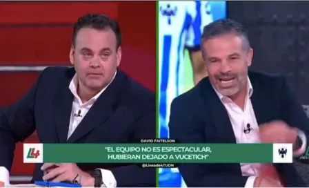 David Faitelson reventó a Rafa Puente del Rio en Linea de 4 en TUDN: "No existes"