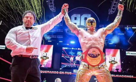 Máscara Dorada se consagra como campeón en el 68 aniversario de la Arena México