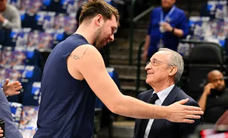 ¡Invitado de lujo! Florentino Pérez asistió al último partido de los Mavs de la NBA