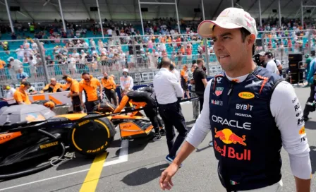 Seguridad personal de Donald Trump trató de impedir el paso de Checo Pérez en el GP de Miami 