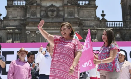 Xóchitl Gálvez se presenta ante 95 mil personas en el Zócalo de la Ciudad de México