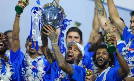 Neymar festejó el título de Al Hilal a pesar de perderse toda la temporada