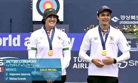 Alejandra Valencia y Matías Grande se llevan el oro en la Copa Mundial de Tiro con Arco