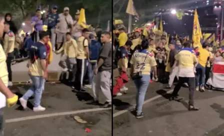 Aficionados de América se pelearon entre sí durante festejos en el Ángel de la Independencia