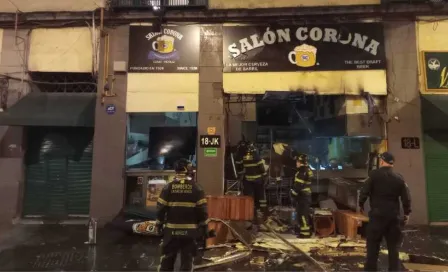 Reportan explosión e incendio en el Salón Corona de la Ciudad de México