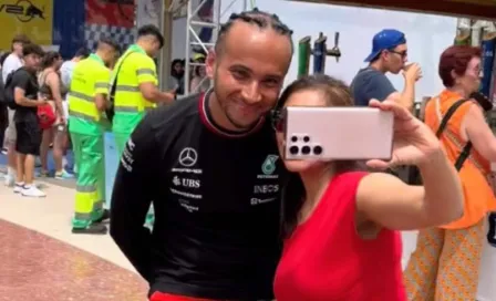 Fórmula 1: Doble de Lewis Hamilton causa sensación en el Gran Premio de España