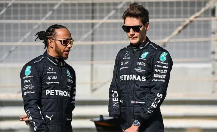 George Russell 'explota' contra Lewis Hamilton durante la sesión de clasificación