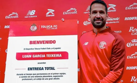 Luan García es presentado con Toluca para el Apertura 2024: “Es un honor estar acá”