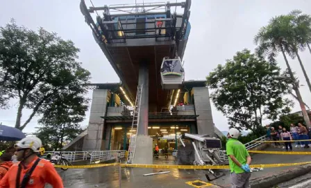 Cae cabina del Metrocable de Medellín, Colombia, dejando como saldo un muerto