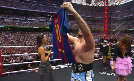 La Cobra saca el jersey de Messi y le recuerda al Santiago Bernabéu el momento