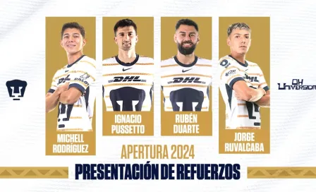 ¡Nueva garra! Pumas presenta a sus refuerzos del Apertura 2024 