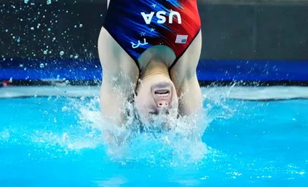 París 2024: !Vaya susto! Clavadista estadounidense golpeó con el trampolín en su salto