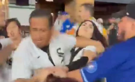 ¡Se prendió el cerro! Aficionados protagonizan bronca en el White Sox vs Cubs