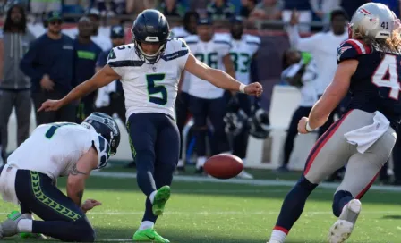 Seahawks vence a Patriots en tiempo extra con un gol de campo de Jason Myers de 31 yardas