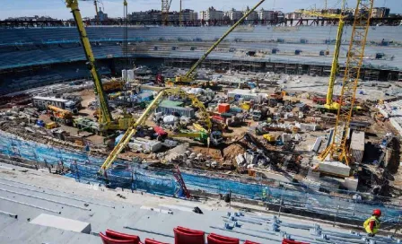 Trabajadores del nuevo Camp Nou desatan pelea campal