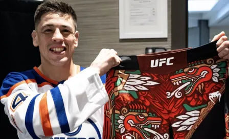 ¡De gala! Brandon Moreno presenta sus shorts para la pelea ante Amir Albazi en UFC Edmonton