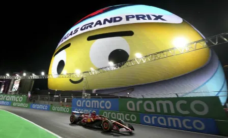 The Sphere de Las Vegas 'se burla' de la eliminación de Checo Pérez en la Q1