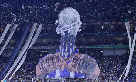 ¡Vaya error! Afición de Monterrey se equivocó en el Tifo desplegado en el Estadio BBVA